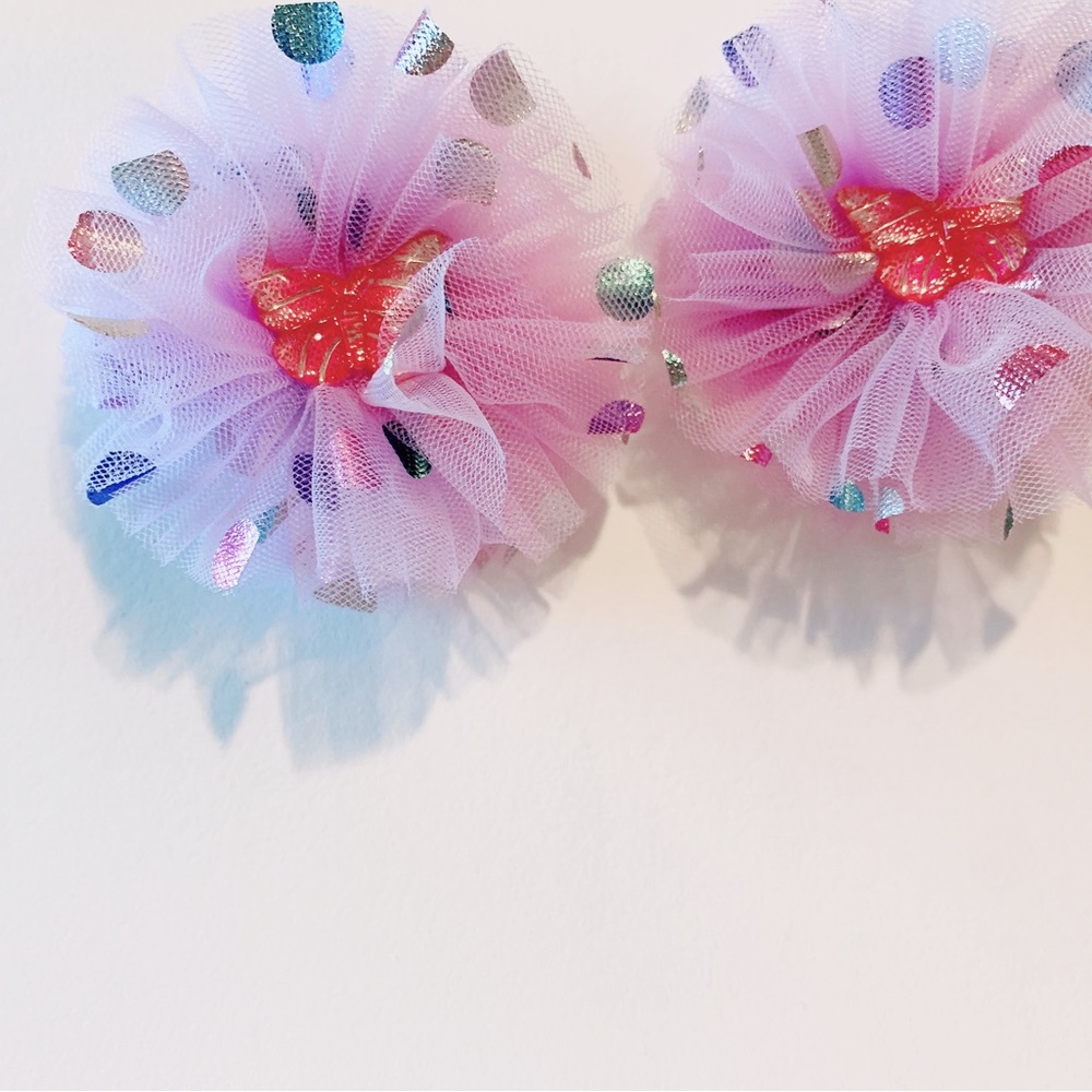 Butterfly hair clips